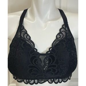 Bali Black Lace Halter Bralette